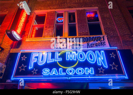 Vollmond-Salon in Nashville Tennessee Stockfoto