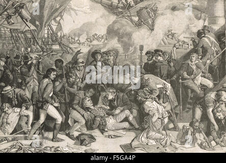 Tod von Nelson Schlacht von Trafalgar 1805 Stockfoto