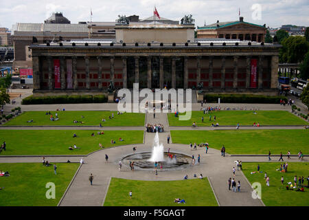 Altes Museum Mit Dem Lustgarten, Berlin-Mitte. Stockfoto