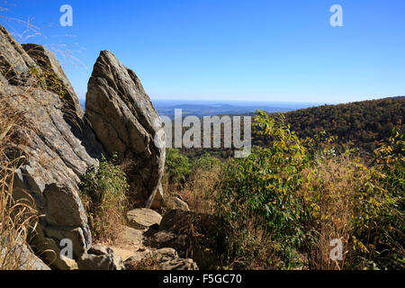 Hazel Mountain Overlook, Skyline Drive, Shenandoah-Nationalpark, Virginia Stockfoto