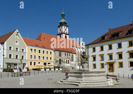 Pfarrkirche Mariä Himmelfahrt, Pfarrkirche, Sulzbach-Rosenberg, Oberpfalz, Bayern, Deutschland Stockfoto