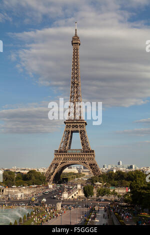 Der Eiffelturm, Paris, Frankreich. Stockfoto