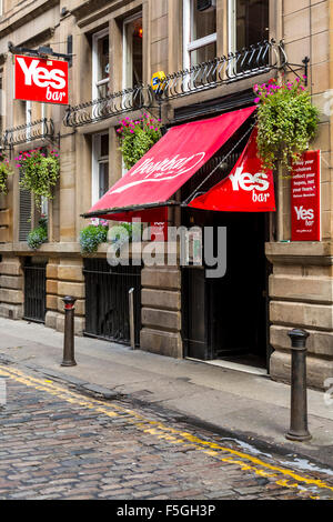 Yes Bar, Drury Street, Glasgow, Schottland, Großbritannien Stockfoto
