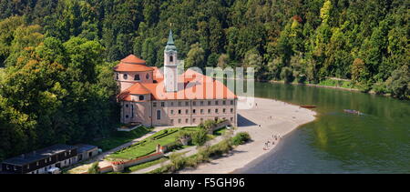 Weltenburg Abbey auf Donau, Kelheim, Bayern, Deutschland Stockfoto