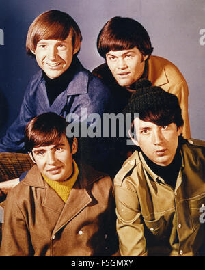 DIE MONKEES Promo-Foto der Anglo-US-pop-Gruppe im Jahr 1966. Im Uhrzeigersinn von oben links: Michael Nesmith, Davy Jones, Peter Tork, Mickey Dolenz Stockfoto