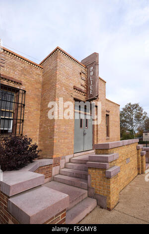 Polizeistation in St. Louis, Missouri, USA. Art-Deco-Station 1939 gebaut und im Jahr 1995 aufgegeben. Stockfoto