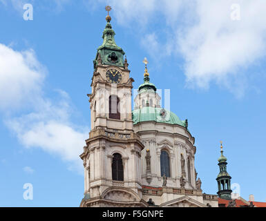 St. Nikolaus, Kleinseite (Malá Strana), Prag, Tschechische Republik Stockfoto