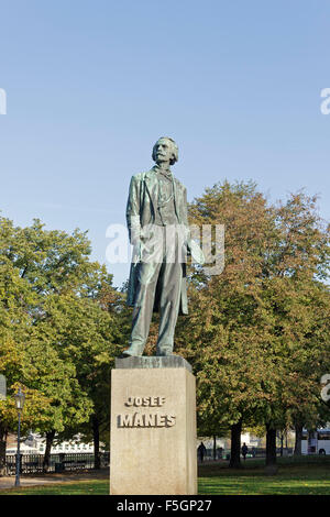 Josef Mánes Statue, Josefov (Jüdisches Viertel), Prag, Tschechische Republik Stockfoto