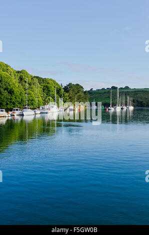 geschützten Ankerplatz und Liegeplatz am Paluden L'Aber Wrac'h Bretagne Stockfoto