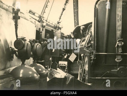 Innere des zweimotorigen taktischen Transport Fairchild C-119 Flying Boxcar Stockfoto