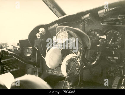 Innere des zweimotorigen taktischen Transport Fairchild C-119 Flying Boxcar Stockfoto