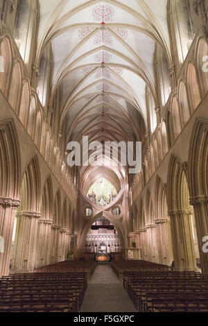 Die Scheren-Bögen in der Kathedrale von Wells, Somerset Stockfoto
