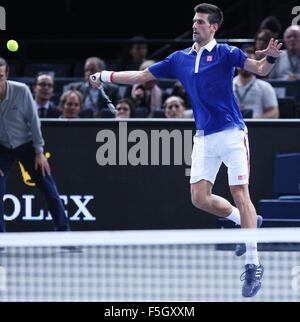 Paris, Frankreich BNP Paribas Master Tennis, Bercy. 3. November 2015. Novak Djokovic (Serbien) © Aktion Plus Sport/Alamy Live-Nachrichten Stockfoto