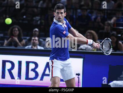 Paris, Frankreich BNP Paribas Master Tennis, Bercy. 3. November 2015. Novak Djokovic (Serbien) © Aktion Plus Sport/Alamy Live-Nachrichten Stockfoto