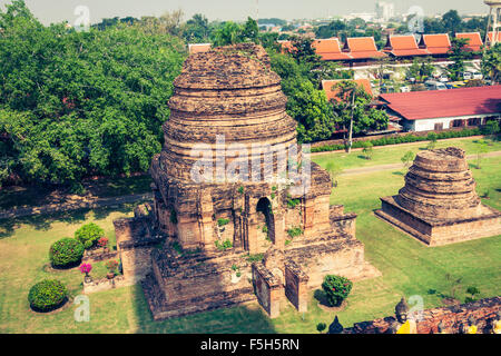 Wat Yai Chaimongkol Tempel in Ayutthaya Thailand Stockfoto