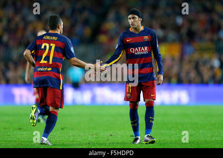 Barcelona, Spanien. © 4. November 2015. Neymar (Barcelona) Fußball: UEFA Champions League-Gruppe E Spiel zwischen FC Barcelona 3-0 FC Bate Borisov im Camp Nou in Barcelona, Spanien. Kredit: D. Nakashima/AFLO/Alamy Live-Nachrichten Stockfoto