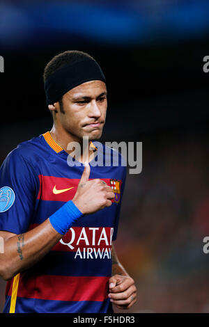 Barcelona, Spanien. © 4. November 2015. Neymar (Barcelona) Fußball: UEFA Champions League-Gruppe E Spiel zwischen FC Barcelona 3-0 FC Bate Borisov im Camp Nou in Barcelona, Spanien. Kredit: D. Nakashima/AFLO/Alamy Live-Nachrichten Stockfoto