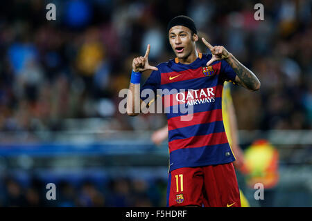 Barcelona, Spanien. © 4. November 2015. Neymar (Barcelona) Fußball: UEFA Champions League-Gruppe E Spiel zwischen FC Barcelona 3-0 FC Bate Borisov im Camp Nou in Barcelona, Spanien. Kredit: D. Nakashima/AFLO/Alamy Live-Nachrichten Stockfoto