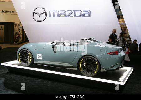 Las Vegas, NV, USA. 4. November 2015. MX-5 Speedster Concept Car in die Teilnehmerliste für die 2015 SEMA Show 2016 - Mi, Las Vegas Convention Center, Las Vegas, NV 4. November 2015. Bildnachweis: James Atoa/Everett Collection/Alamy Live-Nachrichten Stockfoto