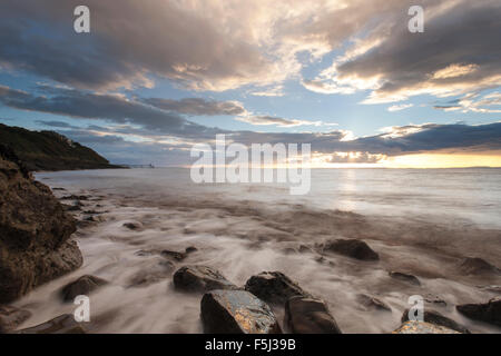 Ein Blick vom Ladye Bay, Clevedon. Stockfoto