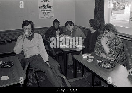 Der Bergarbeiterstreik 1984/85 dauerte ein volles Jahr. Die Gruben in der South Wales Kohlenreviers war ein bedeutender Arbeitgeber. Stockfoto