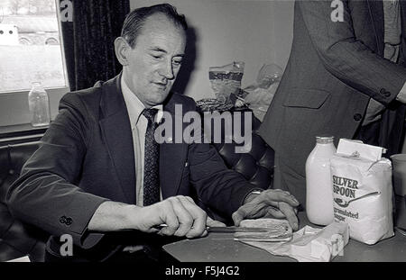 Der Bergarbeiterstreik 1984/85 dauerte ein volles Jahr. Die Gruben in der South Wales Kohlenreviers war ein bedeutender Arbeitgeber. Stockfoto