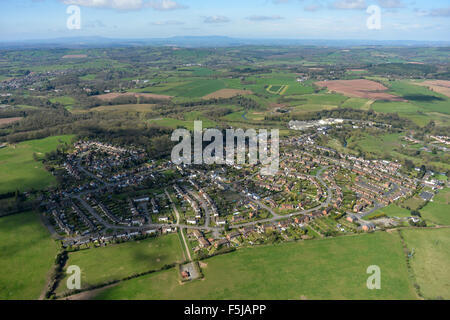 Eine Luftaufnahme des Cookley, einem Dorf in Wyre Forest Bezirk von Worcestershire, UK. Stockfoto