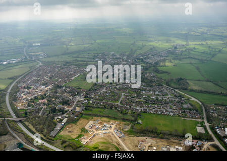 Eine Luftaufnahme von Northamptonshire Dorf von Crick Stockfoto