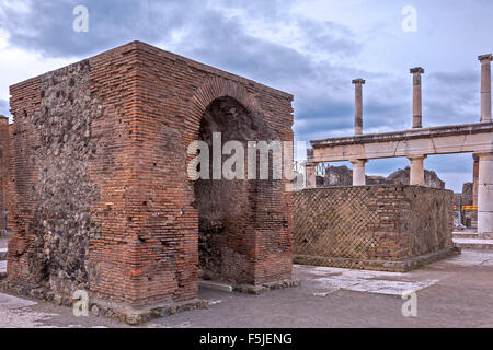 Die zerstörte Stadt Pompeji, Italien Stockfoto