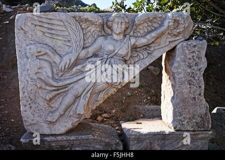 Ephesus 10. Jahrhundert v. Chr. archäologische Stätte Selcuk Izmir Türkei Göttin Nike. Stockfoto