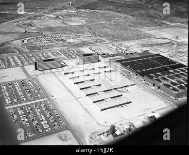 Kearny Mesa Facility Details neu Convair Astronautics Gebäude; Luftaufnahme des Stockfoto