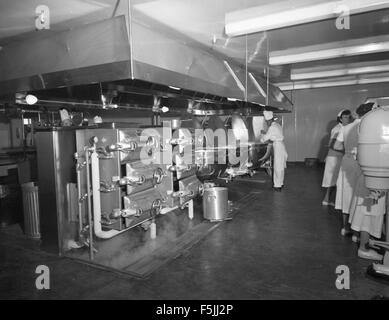 Kearny Mesa Facility Details neu Convair Astronautics Gebäude; Cafeteria Eröffnungstermin Stockfoto