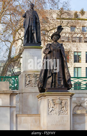 George VI. und Königin Elizabeth Memorial, London Stockfoto