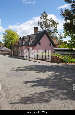 Traditionelle Hütten in Lavenham, Suffolk Stockfoto