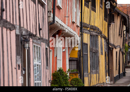 Fachwerkbauten, Lavenham, Suffolk Stockfoto