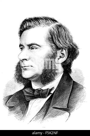 THOMAS HUXLEY (1825-1895) englische Biologe, Darwins Evolutionstheorie setzte sich Stockfoto