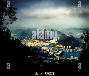 Pao de Acucar (Zuckerhut) Berg in Rio De Janeiro, Brasilien Stockfoto