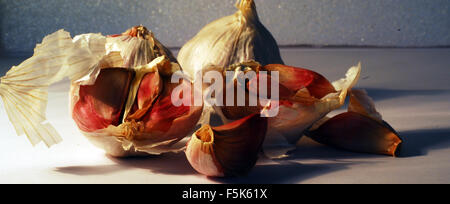 Knoblauch, Vegatable Knoblauchzehe, Gewürz, Italienisch, Zutat Stockfoto