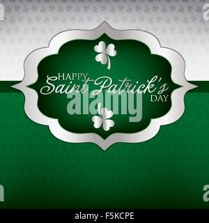 St. Patricks Day Karte im Vektorformat. Stock Vektor