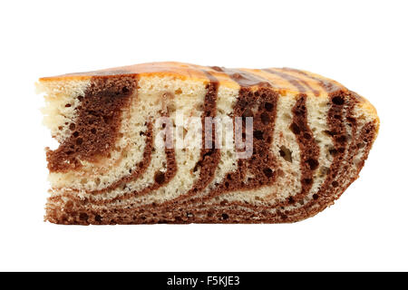 Stück Schokolade Marmorkuchen Stockfoto