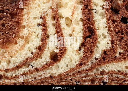 Hintergrund der Schokolade Marmorkuchen Stockfoto