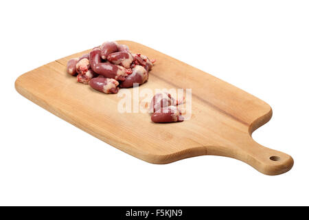 Hühnerherzen Kochen Stockfoto