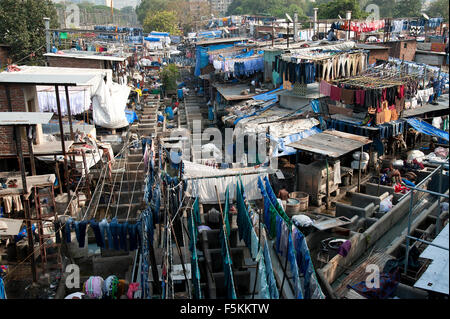 Das Bild von Dhobi Gaht in Mumbai, Indien Stockfoto