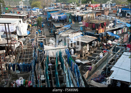 Das Bild von Dhobi Gaht in Mumbai, Indien Stockfoto