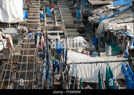 Das Bild von Dhobi Gaht in Mumbai, Indien Stockfoto