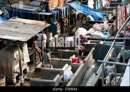 Das Bild von Dhobi Gaht in Mumbai, Indien Stockfoto