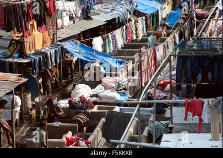 Das Bild von Dhobi Gaht in Mumbai, Indien Stockfoto