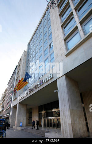 Börse in Barcelona. Bolsa de Barcelona. Borsa de Barcelona. Stockfoto