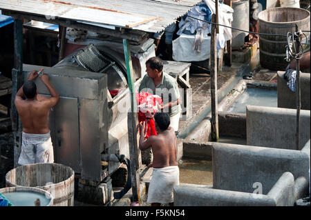 Das Bild von Dhobi Gaht in Mumbai, Indien Stockfoto