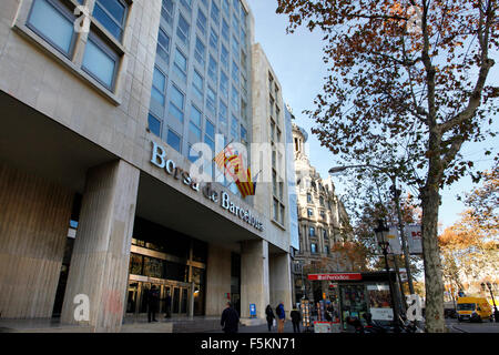 Börse in Barcelona. Bolsa de Barcelona. Borsa de Barcelona. Stockfoto